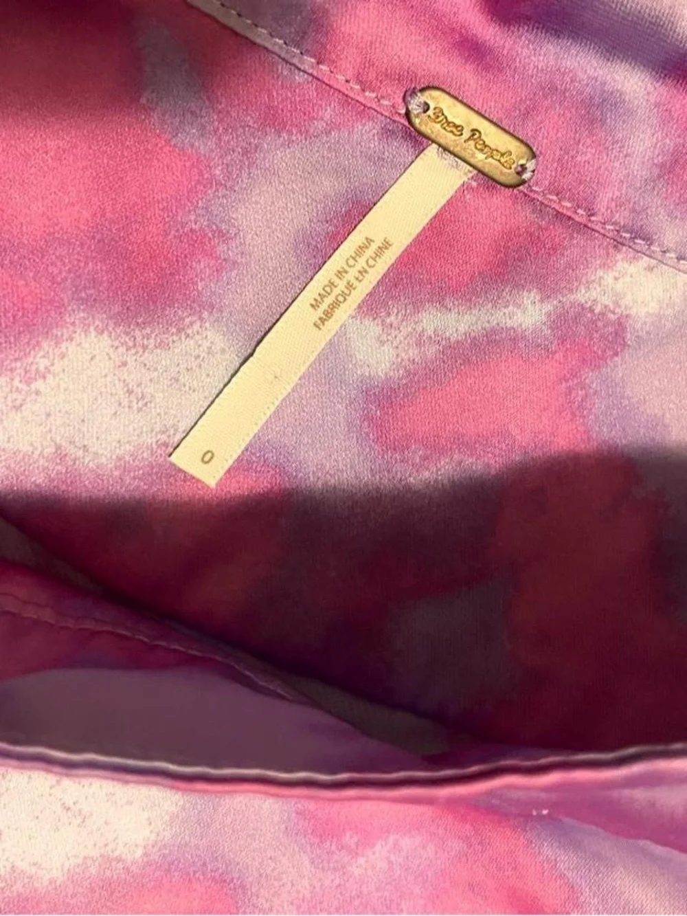 Free People Lavender and Pink Tie-Dye Maxi Skirt